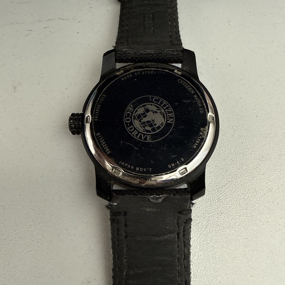Citizen Chandler Eco-Drive Watch Men Black Out Day Date 42MM E101-S064783 *READ - Picture 6 of 8